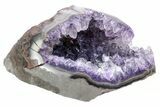 Purple Amethyst Geode with Polished Face - Uruguay #233600-1